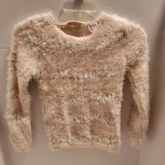 Adorable girls fuzzy Pink Republic sweater size small 7/8 - Picture 1 of 6